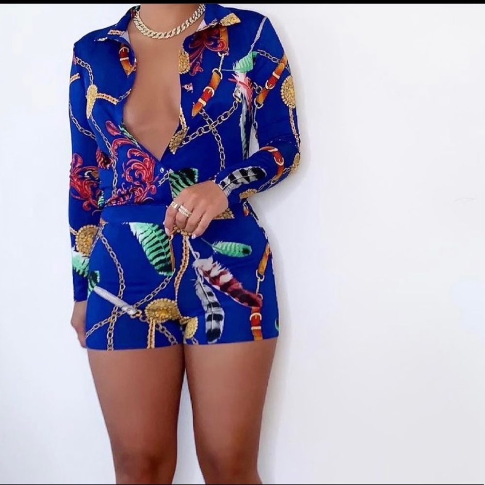 Printed Romper - image 1